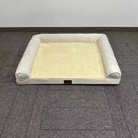 Coussin orthopédique de luxe en mousse écologique pour chiens et chats, personnalisable, de haute qualité, avec housse amovible et lavable, vente en gros