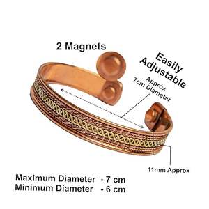 Pulsera de cobre y latón al por mayor para mujer, Escultura Moderna de China, joyería de moda, diseño hecho a mano - Product Image 4