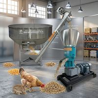 Nouvelle ligne de production de granulés d'aliments pour animaux BTMA, silencieuse, en acier inoxydable, mélangeur, convoyeur, capacité de 1000-1500 kg/h, automatique, personnalisable