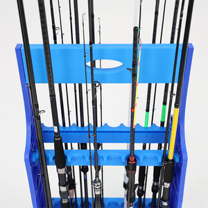 ที่วางคันเบ็ดตกปลาแบบตั้งพื้น ทำจากพลาสติก ABS ทนทาน รองรับคันเบ็ดได้ 16 คัน ขนาดกะทัดรัด พกพาสะดวก พร้อมที่จับ ปรับแต่งการจัดวางได้ - Product Image 6