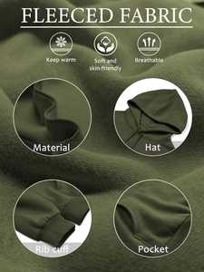 Sudadera con Capucha Extra Grande para Mujer, Tejido Personalizado Transpirable, Impresión de Logotipo Personalizado en la Parte Delantera, Ropa Urbana Sólida, Servicio OEM - Product Image 5