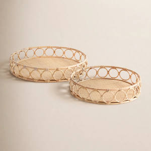 Magnifique plateau en rotin au design élégant, fabriqué au Vietnam, prix de gros, OEM ODM, couleur au choix. - Product Image 6