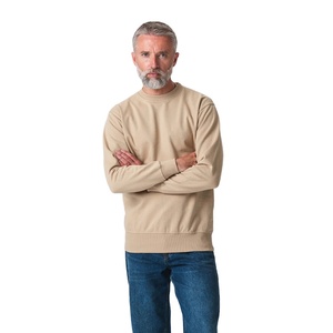 Sweat-shirt à col rond pour homme, impression de logo personnalisée, uni, épais, chaud, en polaire, pour l'intérieur et l'extérieur, vente en gros - Product Image 1