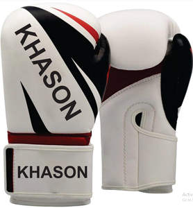 VENTE D'USINE EN CUIR DE HAUTE QUALITÉ PAS CHER GANTS DE BOXE ADULTES HOMMES FEMMES ENFANTS LOGO PERSONNALISÉ NOUVEAU DESIGN NOIR BLANC - Product Image 1