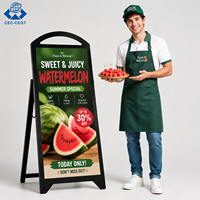 Pantalla Digital Inteligente Móvil ZDHQ, Pantalla LCD Publicitaria Portátil con Ruedas y Soporte de Piso para Tiendas
