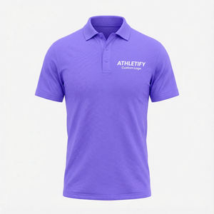 เสื้อโปโลผู้ชายไซส์ใหญ่ สีพื้น เรียบหรู สวมใส่สบาย ผลิตจากผ้าฝ้าย เหมาะสำหรับเล่นกอล์ฟ ใส่ลำลอง และกิจกรรมกลางแจ้ง - Product Image 1