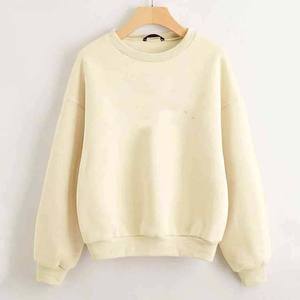 Logo d'impression personnalisé OEM de haute qualité Sweat-shirt en coton à col ras du cou surdimensionné vierge uni pour hommes Automne Hiver Sweat-shirt pour hommes - Product Image 6