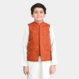 Traje Tradicional Pakistaní Indio para Niños, Kurta Larga con Chaleco, Elegante para Fiestas de Boda y Eid - Product Image 1