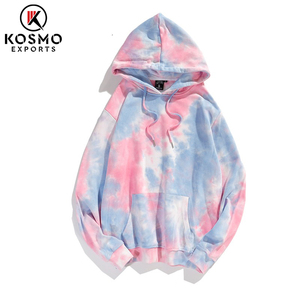 Moda de alta calidad rosa azul naranja tie Dye sudaderas con capucha último diseño personalizado Tye Dye gráfico sudaderas con capucha moda unisex - Product Image 2