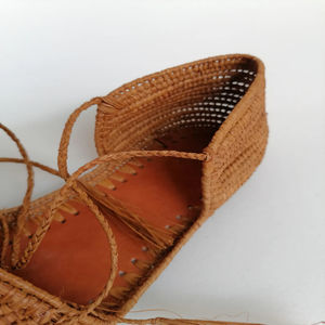 Vente en gros de pantoufles et sandales marocaines faites à la main en raphia, chaussures tissées écologiques pour femmes et hommes, commande en gros, fournisseur direct - Product Image 4