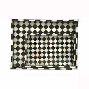 Plateau de service moderne en résine de luxe pour bonbons et chocolats Vaisselle élégante pour la maison ou les occasions spéciales - Product Image 4