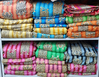 Grossiste de tissu imprimé tigre indien 100% coton léger pour robe, jupes