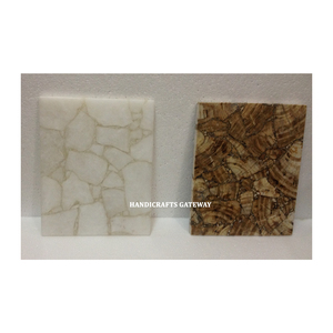 Azulejo de piedra de ágata de piedras preciosas naturales de diseño hecho a mano más vendido de alta calidad para decoraciones de pisos y paredes de casas en hoteles - Product Image 1
