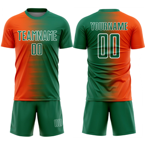 Uniformes de Fútbol Personalizados por Sublimación, Conjuntos de Camisetas de Fútbol - 100% Poliéster Elástico de Secado Rápido, Manga Corta de Verano, Colores y Logotipos Personalizados - Product Image 4