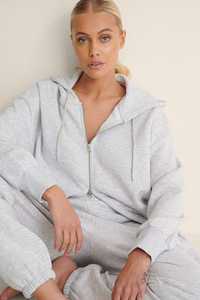 Women's Luxury <b>Longline</b> Oversized <b>Zip</b> Up <b>Hoodie</b> Two Way Zipper 100% Cotton Premium Streetwear Fashion Women's Hoodies Wholesale - Product Image 5