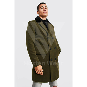 2025 nuevo abrigo largo elegante para hombres por encima de la rodilla estilo callejero ropa de moda abrigos y chaquetas para hombres - Product Image 3