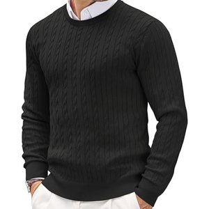 Argyle suéter tejer patrón algodón prendas de punto OEM logotipo personalizado moda pulóver a granel al por mayor suministro de fábrica - Product Image 6