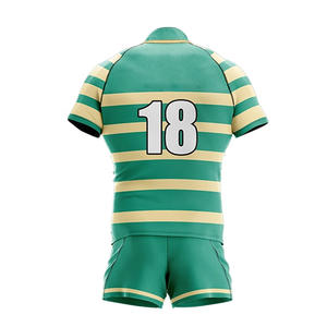 Uniforme de Rugby personalizado de alto rendimiento para hombres jóvenes, duradero, de secado rápido, transpirable y que absorbe la humedad, nombre del equipo personalizado - Product Image 4
