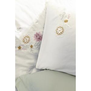 Jenka-Ensemble de housse de couette en satin double brodé en 3D, motif élégant brodé en 3D avec matériau satiné - Product Image 1