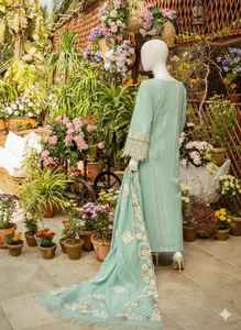 Luxury Pakistani Embroidered 3 Piece <b>Suit</b> Women Ready To Ship Eid Dress Elegant Gift For Her - Product Image 2