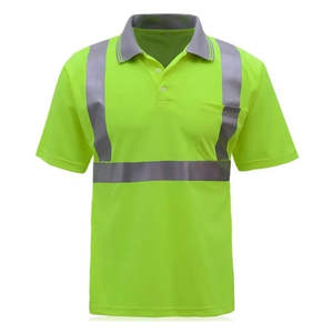 Camisa de Seguridad de Alta Calidad Personalizada al por Mayor, Camisa de Seguridad y Protección de Manga Corta con Bolsillo Diseñada para Largas Jornadas de Trabajo - Product Image 4