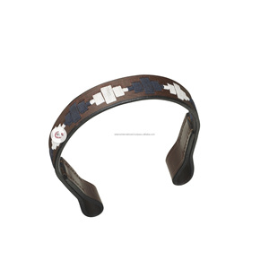 Banda de cejas de polo de cuero de caballo de alta calidad premium para logotipo personalizado de equitación ecuestre disponible - Product Image 5