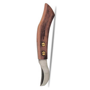 Cuchillo de Doble Filo para Recortar Cascos de Caballos, de Acero Inoxidable J2, con Mango de Madera, Reutilizable y Duradero, Herramienta de Herrador para un Recorte Preciso - Product Image 5