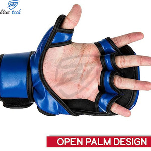 Gran oferta, guantes MMA personalizados de alta calidad, diseño de logotipo, tus propios guantes MMA, guantes de boxeo de cuero PU a la moda para entrenamiento marcial - Product Image 3