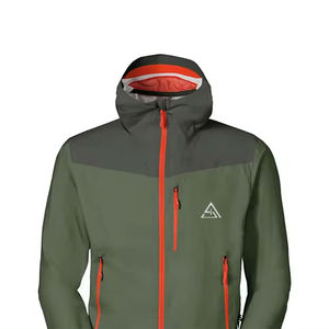 เสื้อแจ็คเก็ตกันฝนแบบมีฮู้ดสำหรับผู้ชาย น้ำหนักเบา เคลือบกันน้ำ กันลม สำหรับฤดูหนาว แบบขายส่ง มีปกตั้ง - Product Image 4