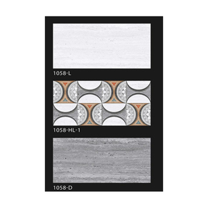 Azulejos de pared brillantes de 300x600mm de buena calidad para casa Azulejos de baño de suelo de porcelana de diseño moderno Acabado mate para uso interior - Product Image 1