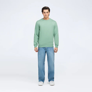 Ropa de calle personalizada, Sudadera de cuello redondo, Jersey largo de lana de peso pesado, sudaderas de cuello redondo, novedad de 2025, sudadera para hombre - Product Image 2