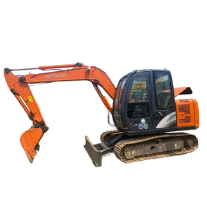 Excavatrice utilisée 6 tonnes Hitachi 60 en stock Excavatrice compacte Hitachi 60 d'occasion en état de fonctionnement Machines utilisées fiables - Product Image 1
