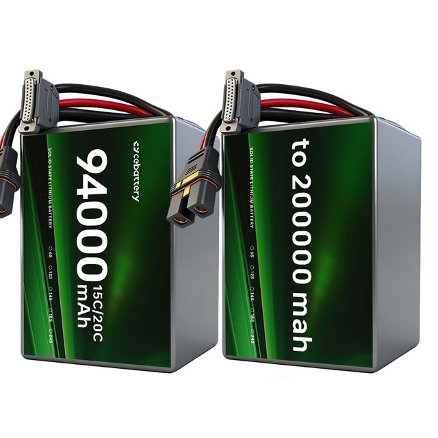 BMS Heavy Lift Drone Battery Large Solid State High Rate for Hexacopter Octocopter 6 Axis UAV 94000mah 6S 12S 14S UAV Power Pack