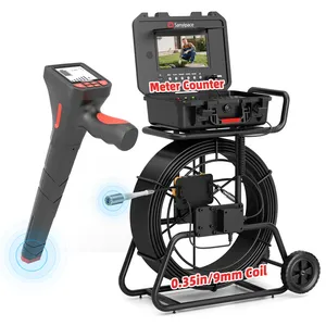 24pcs LED Lights 4mm Lens CMOS Sensor Sewer/Drain <b>Camera</b> with Night Vision Built-in <b>Mic</b> Locator Memory Card & Micro SD Card - Product Image 1