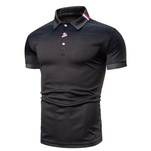 Haute qualité 1 \ 4ème bouton POLO hommes Sublimation tricots à manches courtes T-Shirt homme Golf Sportswear Polo T-Shirt hauts hommes - Product Image 5