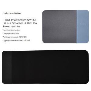 Hot Sales 15W <span class=keywords><strong>Wireless</strong></span> Charging Mous Pads Großes Schreibtisch pad <span class=keywords><strong>Wireless</strong></span> Mouse Pad Office Desk Pad XXXL mit kabellosem Ladegerät - Product Image 4