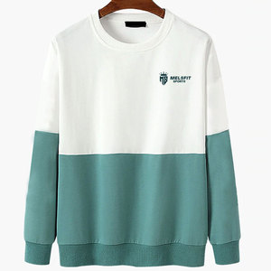 Men 100% Cotton Fleece Pullover <b>Sweatshirt</b> O-Neck <b>Long</b> Sleeves Breathable Lightweight Winter Casual Streetwear - Product Image 1