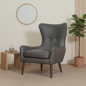 เก้าอี้วิงคุณภาพสูงทันสมัยพร้อมเบาะหนังสำหรับใช้ในบ้านและโรงแรมสำหรับห้องนั่งเล่น - Product Image 1