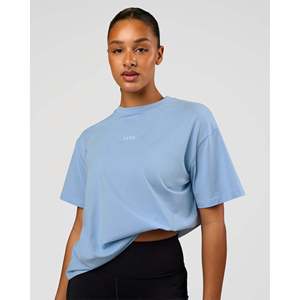 T-shirt oversize en coton Go-To FLXCotton en blanc Open Air - T-shirt uni décontracté - Product Image 1