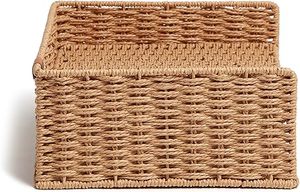 Portadocumentos de ratán sostenible Un toque natural y elegante para su espacio de oficina - Product Image 3