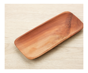 Plato de cena de madera maciza de Acacia natural para manualidades, tamaño personalizado, precio bajo para el hogar y la cocina, platos de mesa - Product Image 1