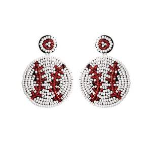 High Quality Embroidery <b>Red</b> Seed Beads Watermelon Popsicle <b>Earring</b> With Elegant Handmade Trendy Jewelry Design For Girl - Product Image 3