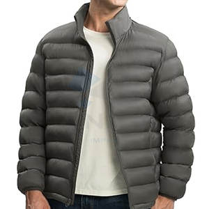Chaqueta acolchada con capucha resistente al agua OEM para hombre, abrigo de invierno acolchado ligero y cálido con diseño de 4 bolsillos, proveedor a granel de fábrica - Product Image 1