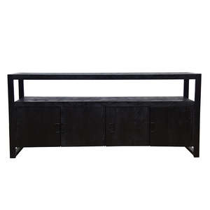 Mangohouten Britt 180 cm Dressoir with 4 Doors <b>Sideboard</b> in Black - Product Image 5