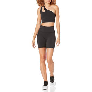 OEM 2024 nouveauté haute qualité personnalisé une épaule culture soutien-gorge de sport pour les femmes respirant dos nu Yoga Fitness hauts courts - Product Image 1
