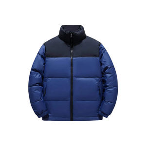 Venta al por mayor de chaqueta de invierno ligera de los hombres de alta calidad de moda Puffer con capucha de lona logotipo personalizado características de luz - Product Image 3