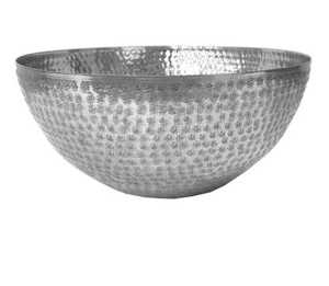 Cuenco de Metal resistente de diseño moderno, técnica personalizada, revestimiento de polvo marrón exterior para servir alimentos, vajilla decorativa para frutas - Product Image 3