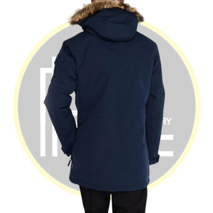 Veste parka à capuche imperméable pour hommes avec doublure polaire Manteau d'hiver extérieur multi-poches pour temps froid Tenue décontractée - Product Image 3