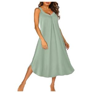 Nuevo disponible de alta calidad de color sólido de talla grande para mujer ropa de dormir casual 100% algodón polar superventas precio de fábrica de Bangladesh - Product Image 5