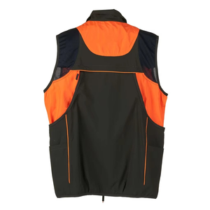 Nuevo Material de nailon de alta calidad, impermeable, a prueba de viento, transpirable, estampado personalizado, chaleco de caza, dos grandes bolsillos con cremallera, fábrica - Product Image 5